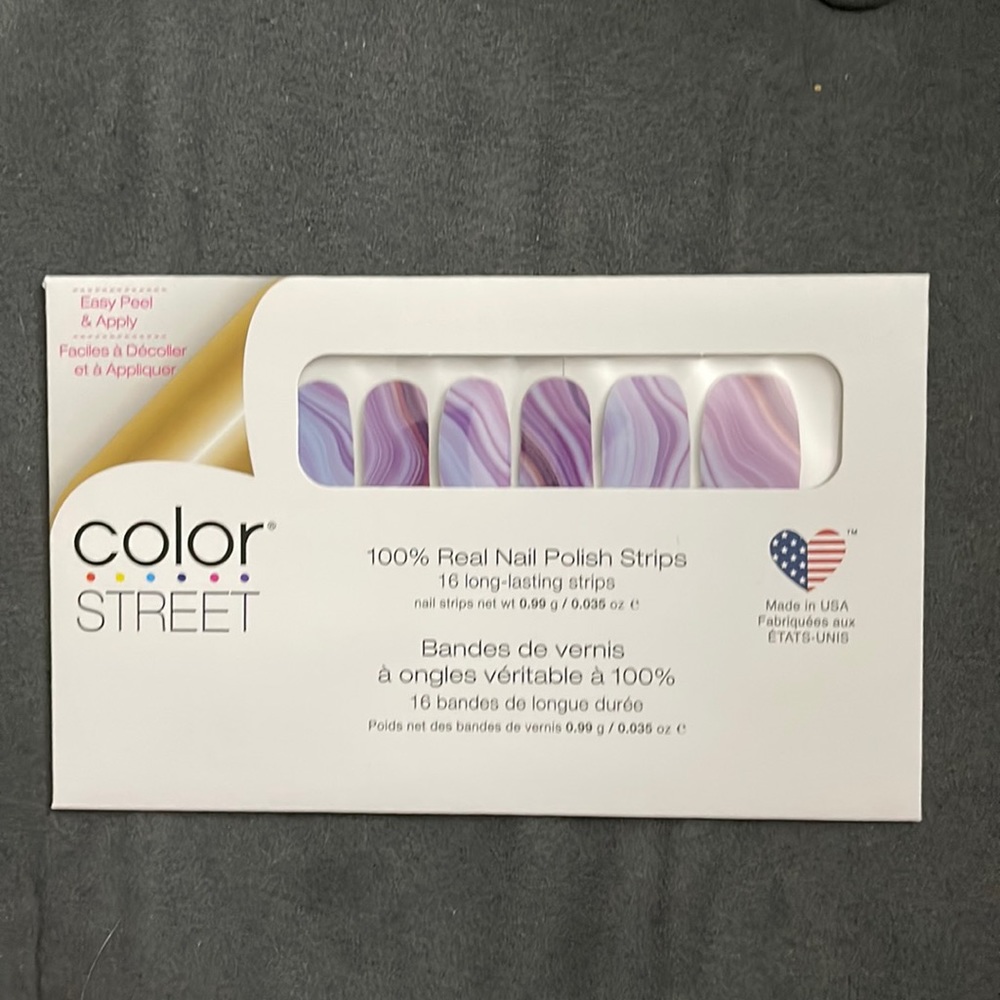 Color Street 100% Real Nail Polish Strips - Ultraviolet Agate